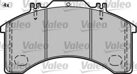 VALEO 541616 Brake Pad Set, disc brake